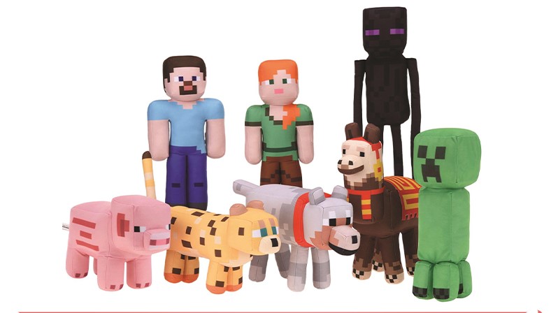 (Mis 3+) MINECRAFT Peluche 30cm 8ass…x48